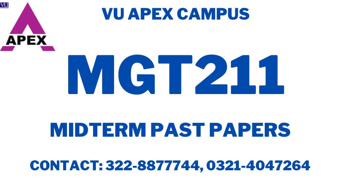 MGT211 Midterm Past Papers