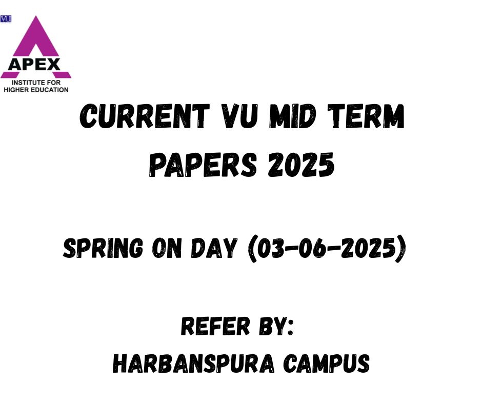 Current Vu Mid Term Papers May 2025