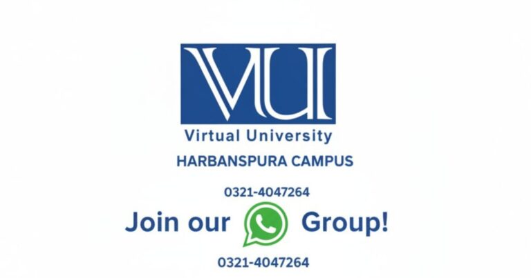 VU WhatsApp Group New Admission Information